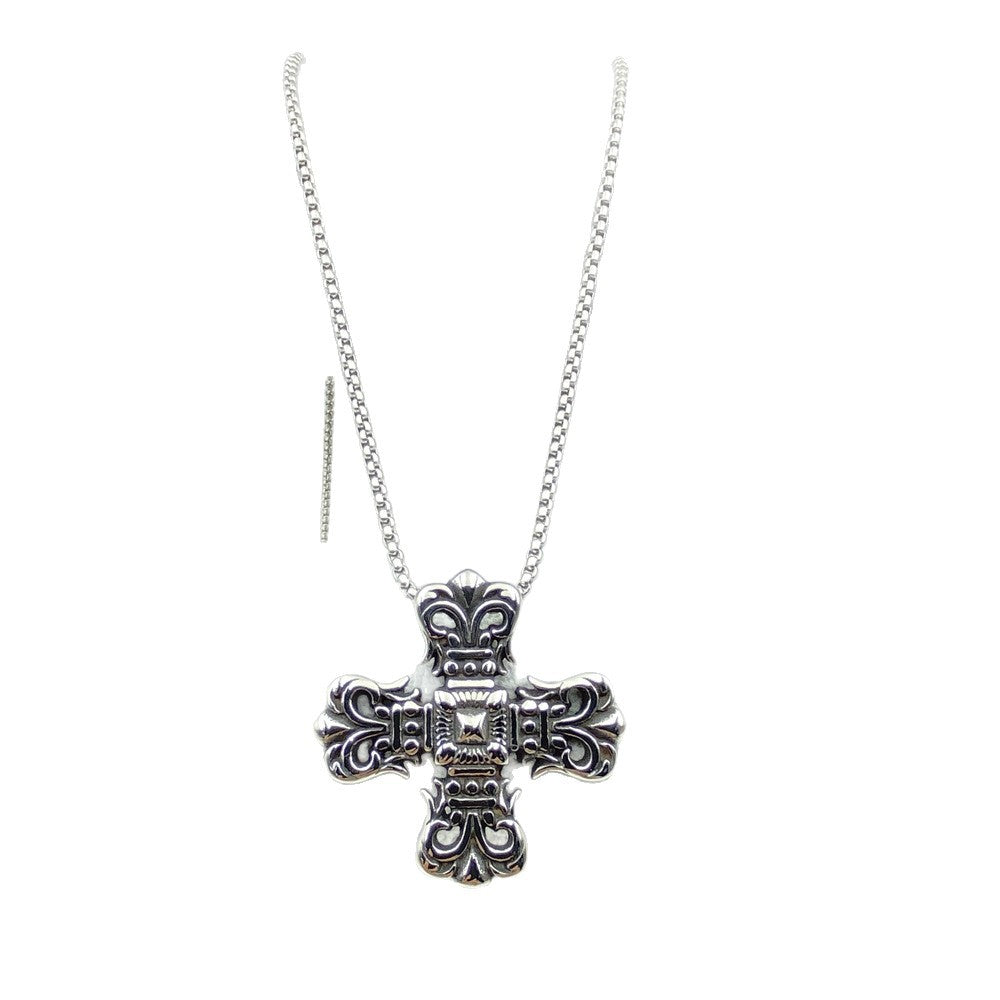 Chrome Hearts Titanium Steel Cross Long Necklace