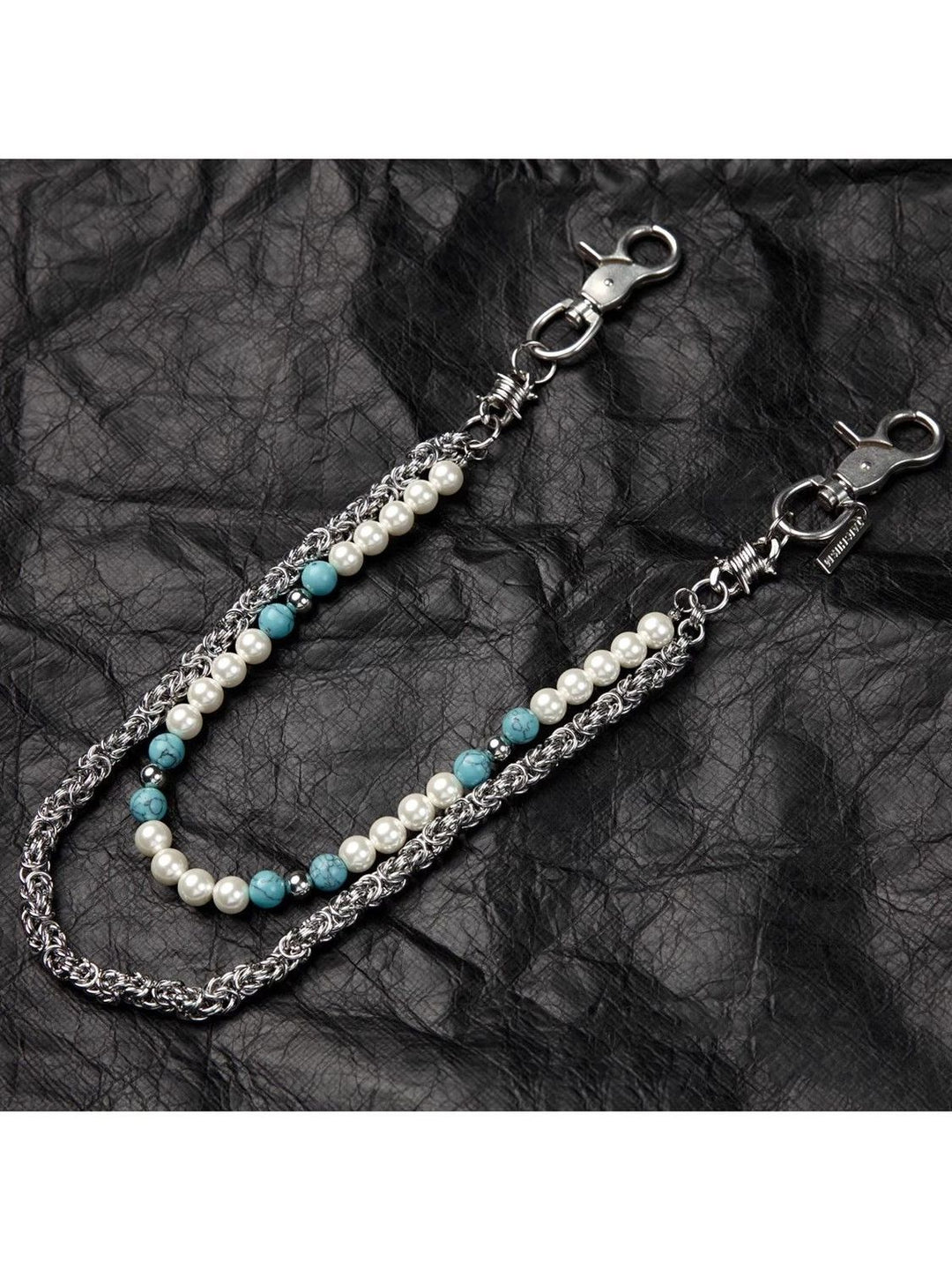 Pearl & Turquoise Jeans Chain