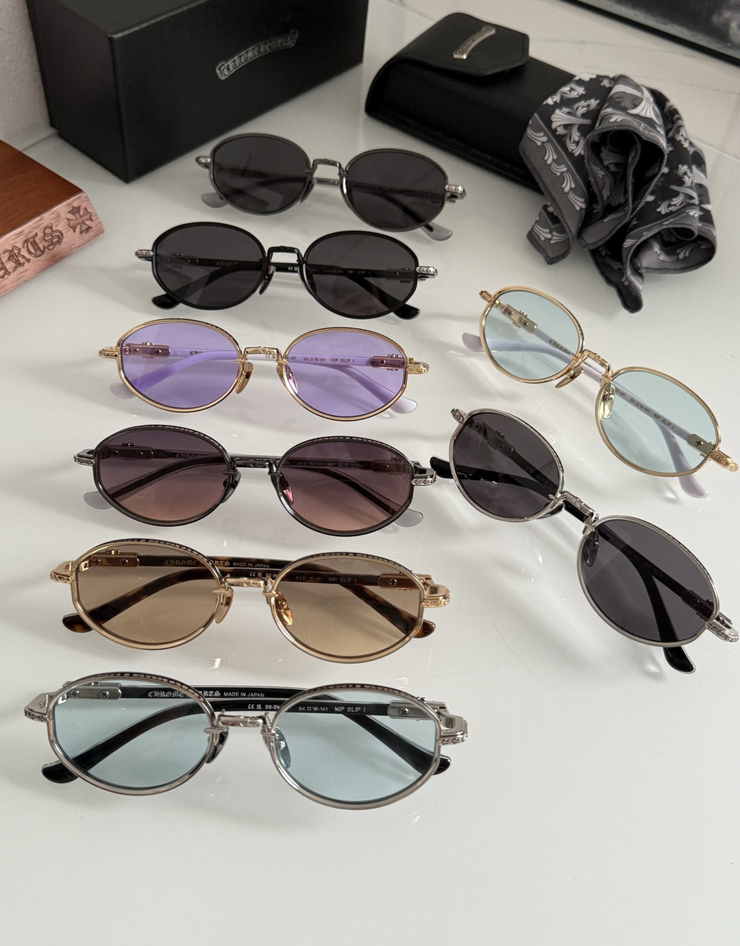 Chrome Hearts Oval Small Frame Futuristic Sunglasses