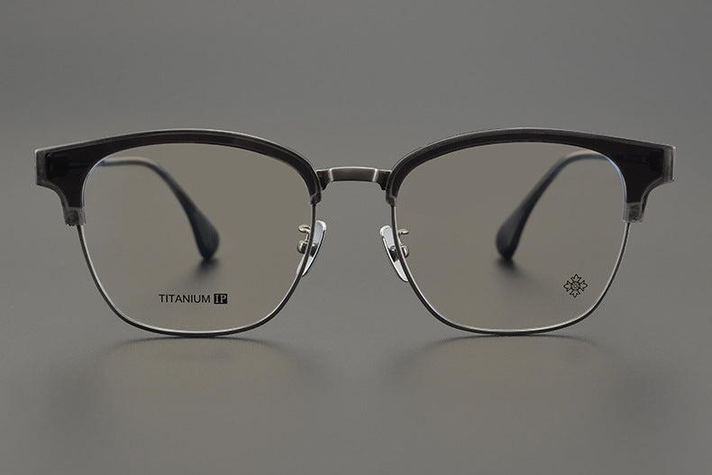 Retro Ultra-Light Semi-Rimless Glasses