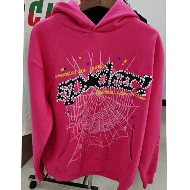 Sp5der Foam Print Spider Thick Fleece Hoodie