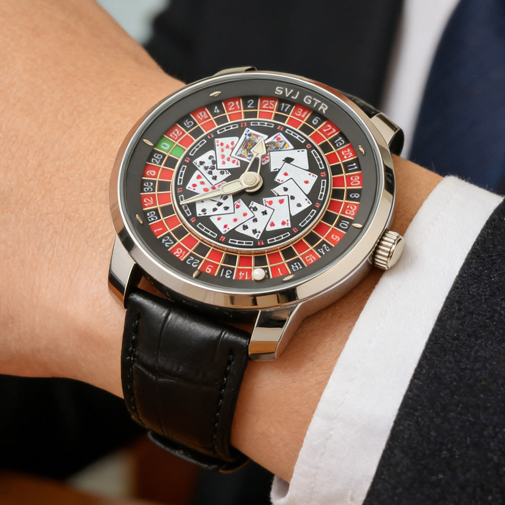 Rotary wheel quartz watch