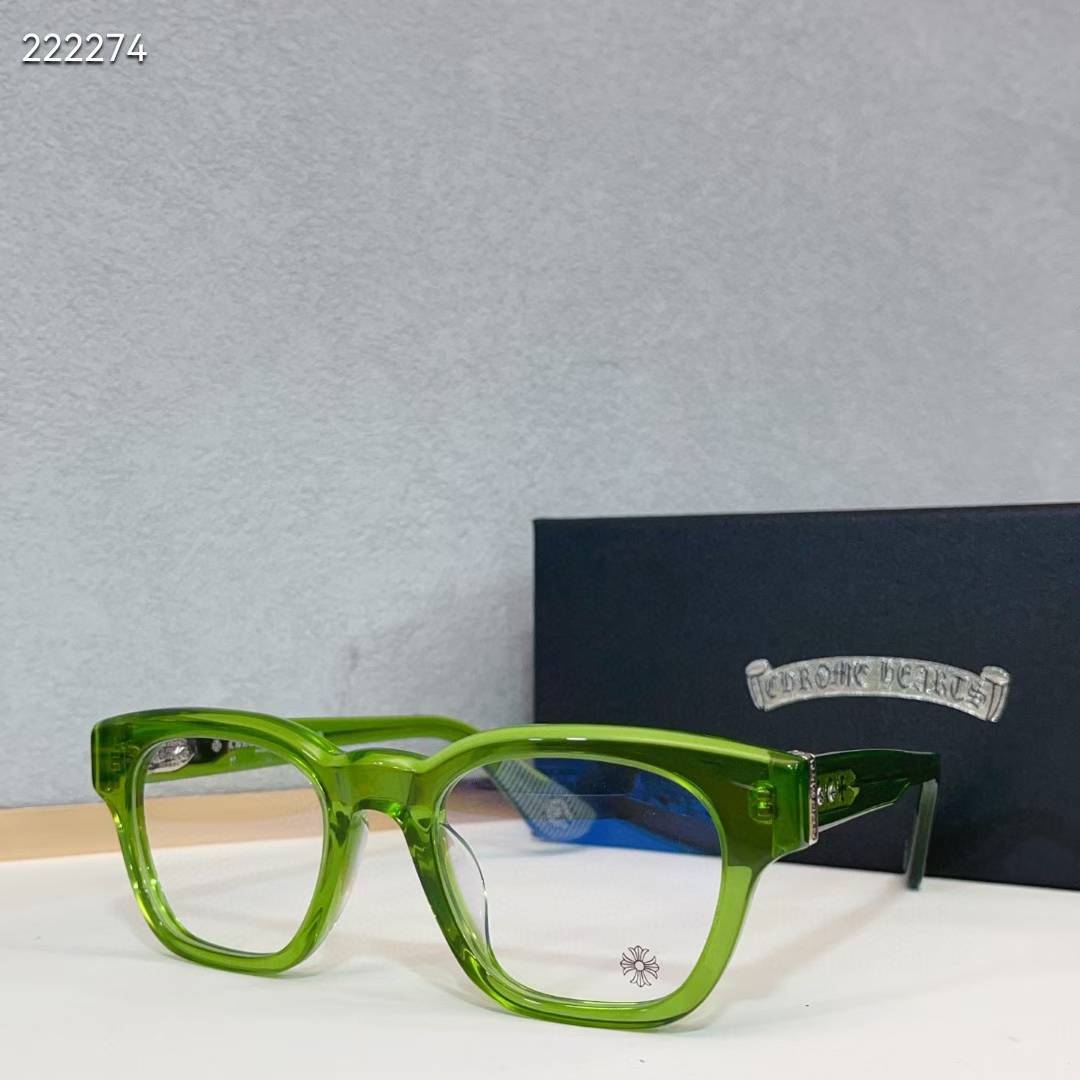 Chrome Hearts Round-Frame Glasses for Stylish Men