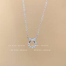 Titanium steel pearl clavicle necklace