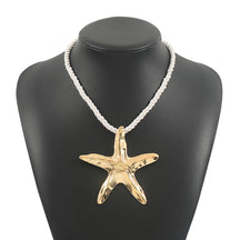 starfish necklace irregular alloy necklace