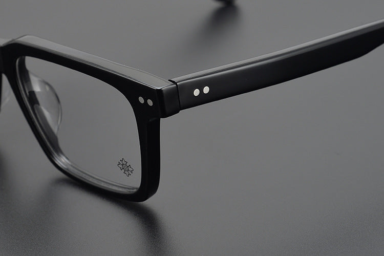 Handcrafted Square Retro Acetate Eyeglasses