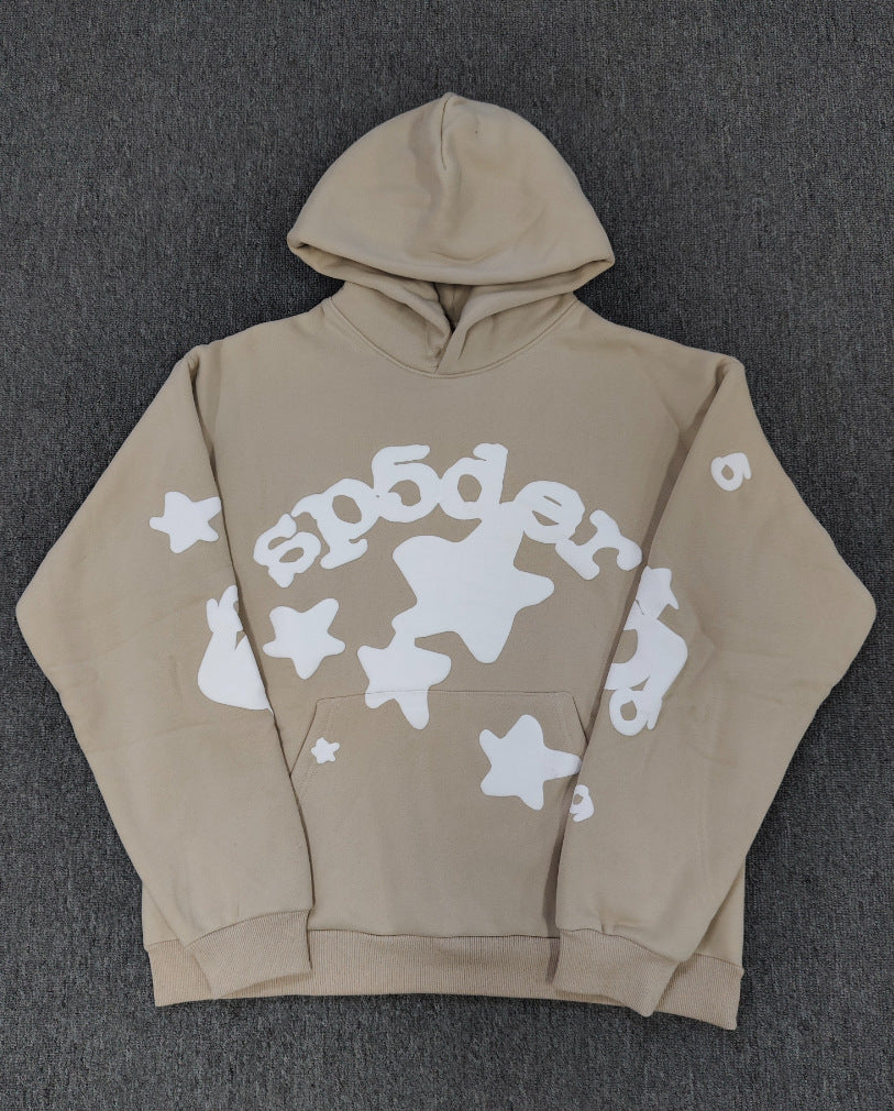 Sp5der Foam Print Spider Thick Fleece Hoodie