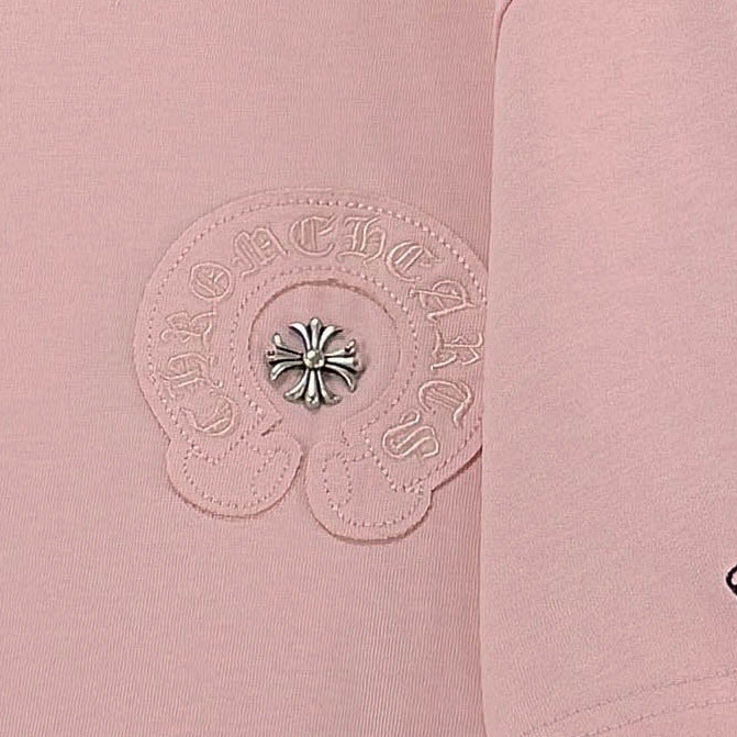 Chrome Hearts heavy-duty cross-stitch embroidery T-shirt