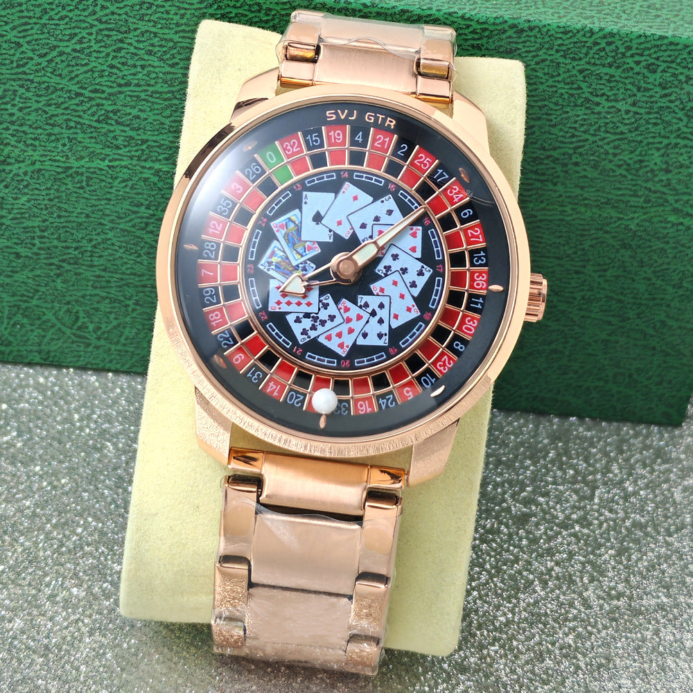 Rotary wheel quartz watch