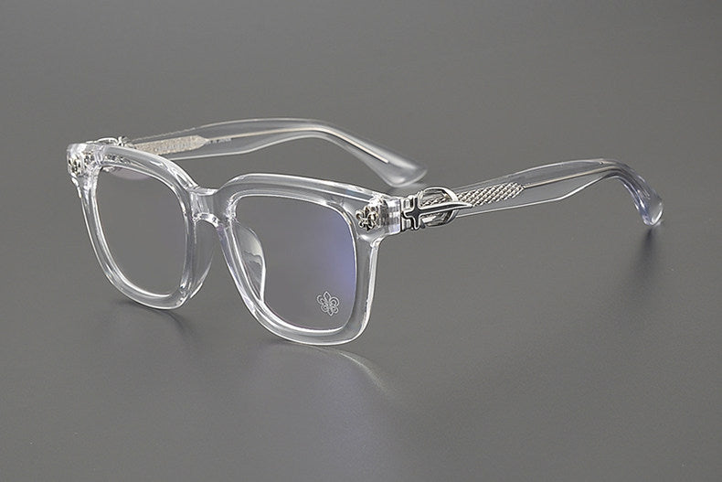 Chrome Hearts large frame clear lens glasses