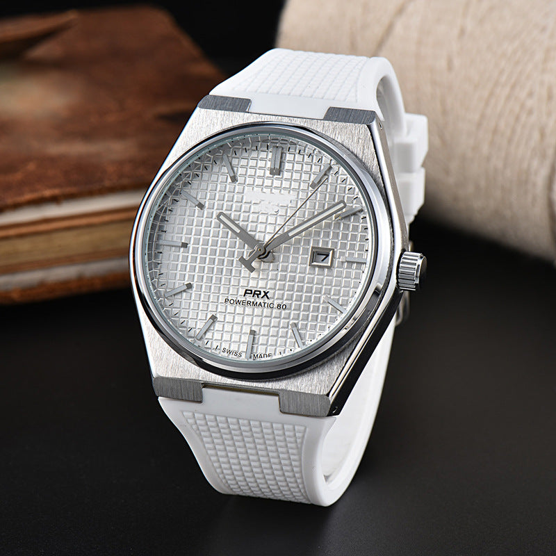 Simple and Generous Checkered Dial Colorful Watch