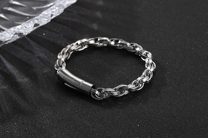 Retro Distressed Handmade Braided Twist Bracelet