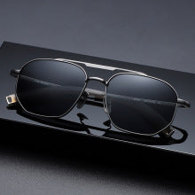 Retro Geometric Aviator Sunglasses