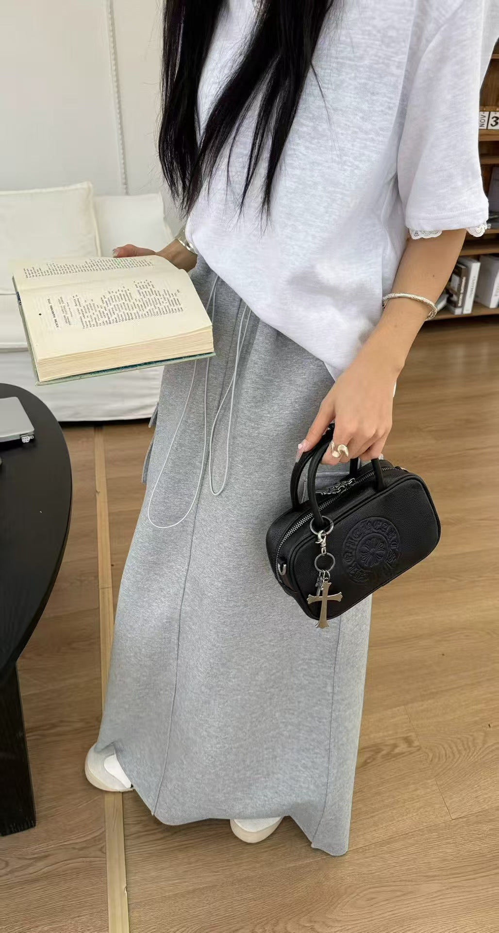 Chrome Hearts Cross PU Handbag