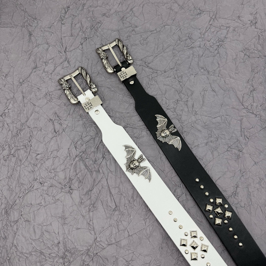Melancholic Rich Second Generation Bat Cross Metal Belt
