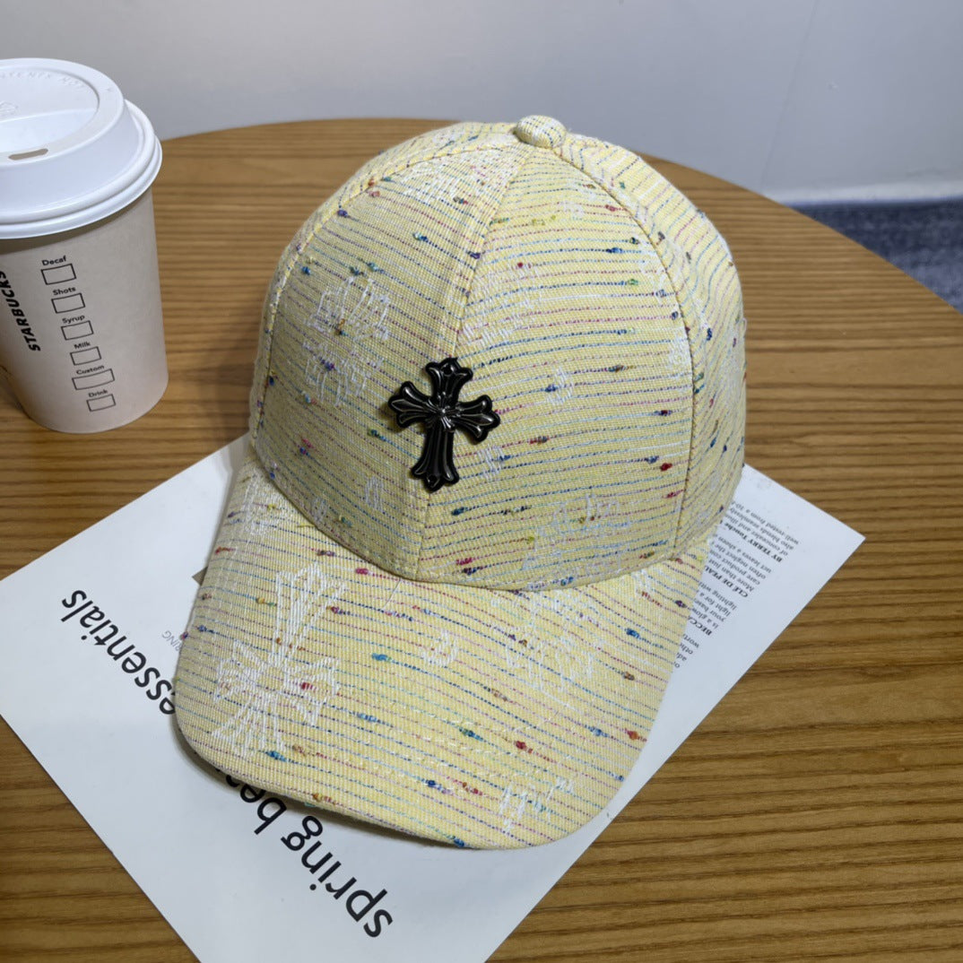 Chrome Hearts Ripped Denim Baseball Cap