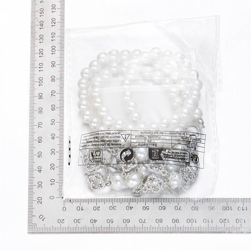 Multi-Color Gemstone, Pearl, and Cross Punk Waist Chain