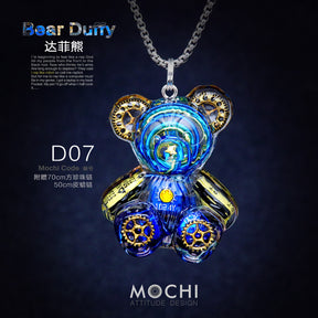 Creative Cyberpunk Duffy Bear Couple Necklace Sweatshirt Pendant-nowadaysfashion