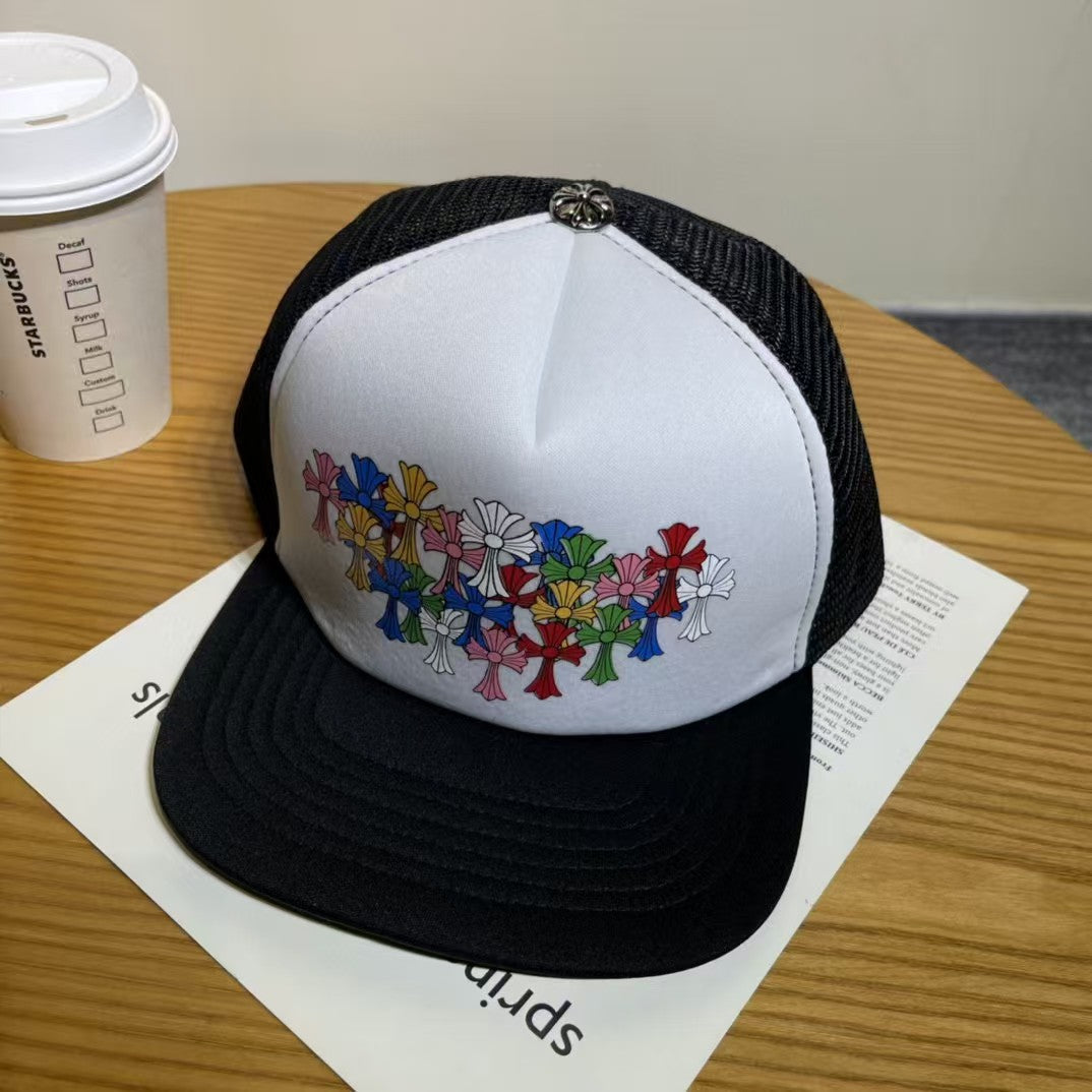 Chrome Hearts Ripped Denim Baseball Cap