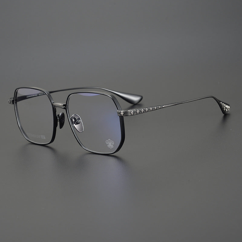 Chrome Hearts pure titanium glasses with cross carved frames