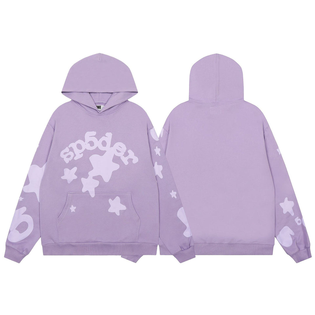 Sp5der555555 Spiderweb Foam Print Sweatshirt Set
