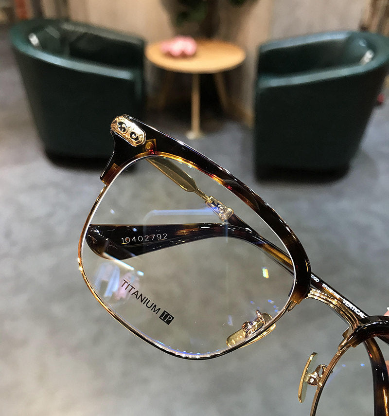 Chrome Hearts Browline Frames with Intricate Engraving