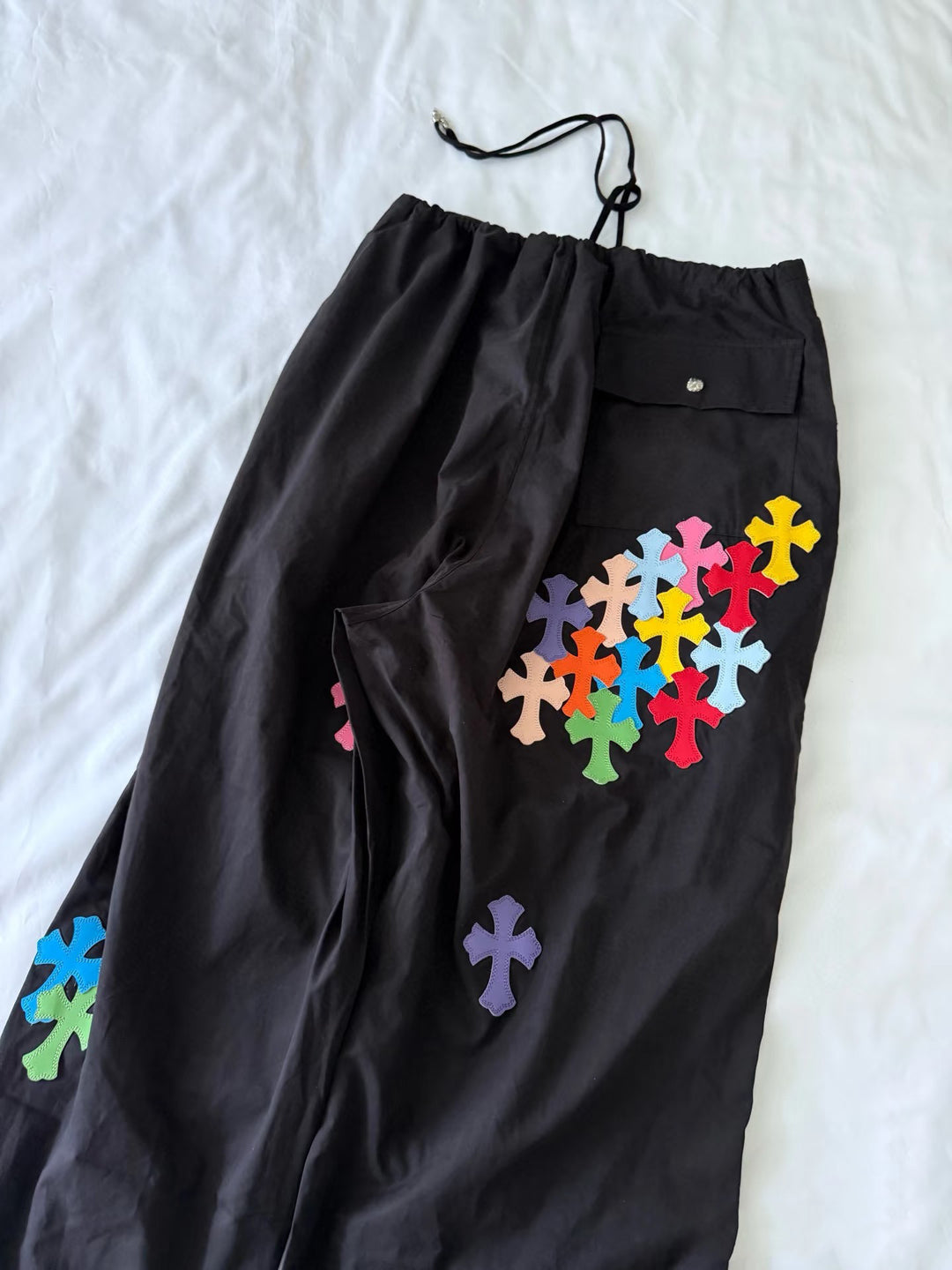 Chrome Hearts Retro Wide-Leg Casual Pants