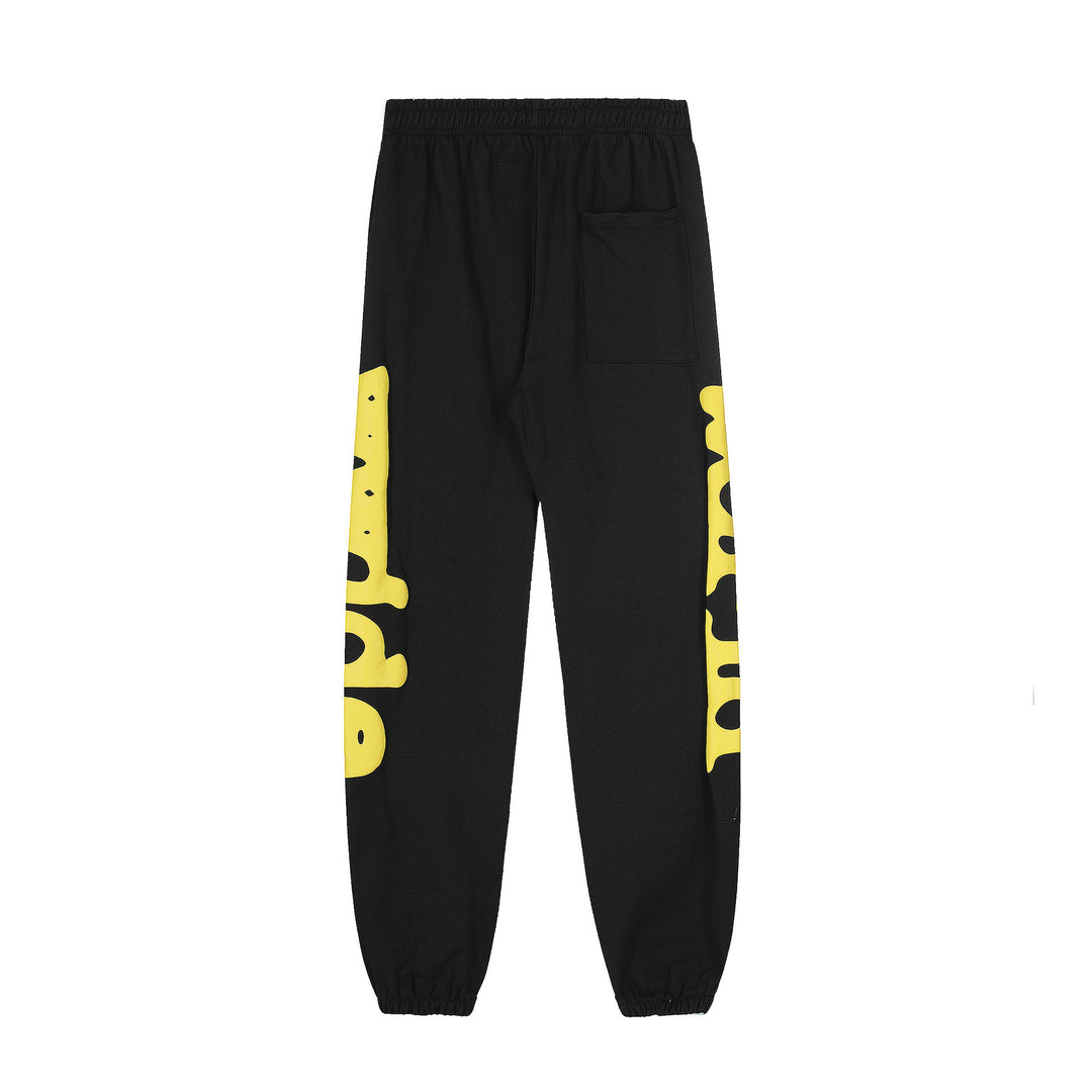 Sp5der 555555 star pattern hooded trousers and sweatshirt