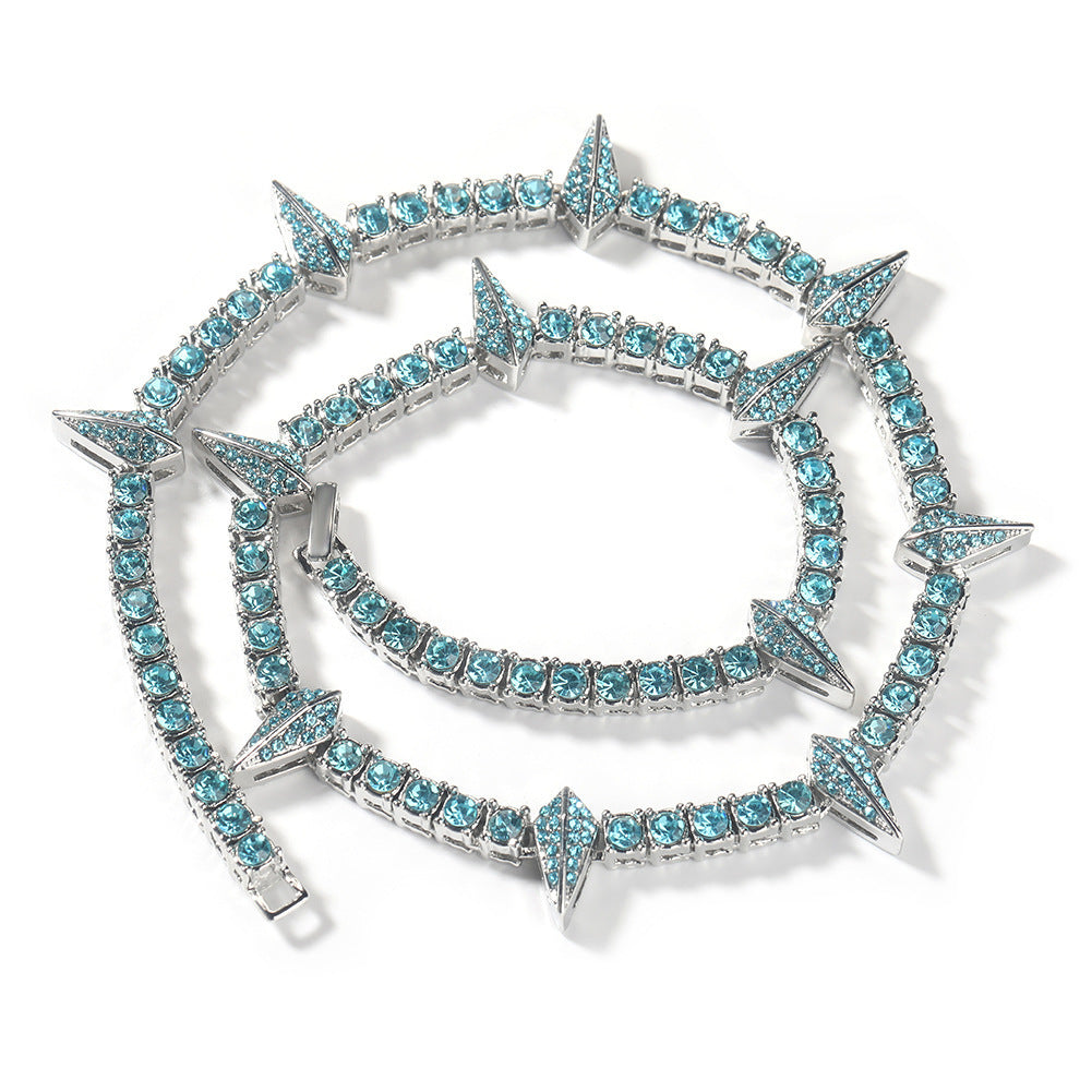 Glow-in-the-Dark Rhinestone Black Panther Necklace