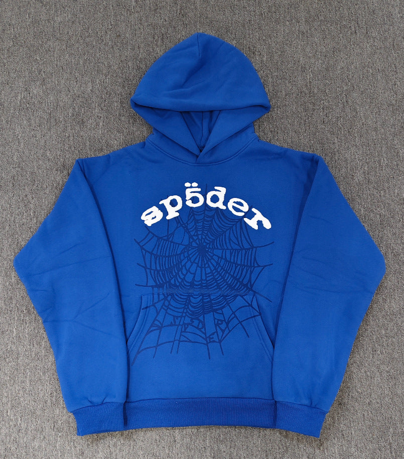 Sp5der Foam Print Spider Thick Fleece Hoodie