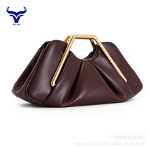 Retro PU "Cloud" Ruched Handbag