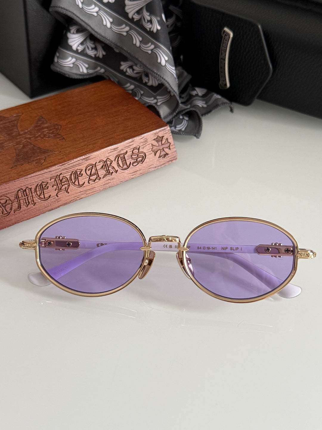 Chrome Hearts Oval Small Frame Futuristic Sunglasses