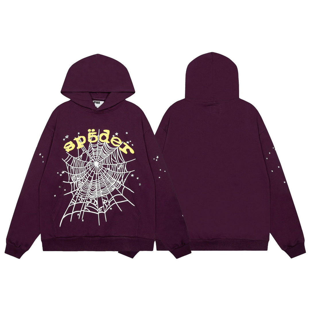 Sp5der555555 Spiderweb Foam Print Sweatshirt Set