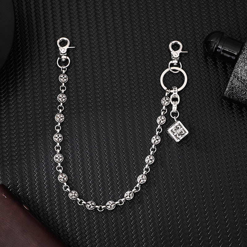 chrome hearts anchor dice waist chain