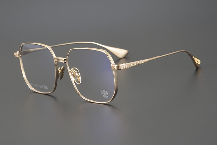 Chrome Hearts pure titanium glasses with cross carved frames