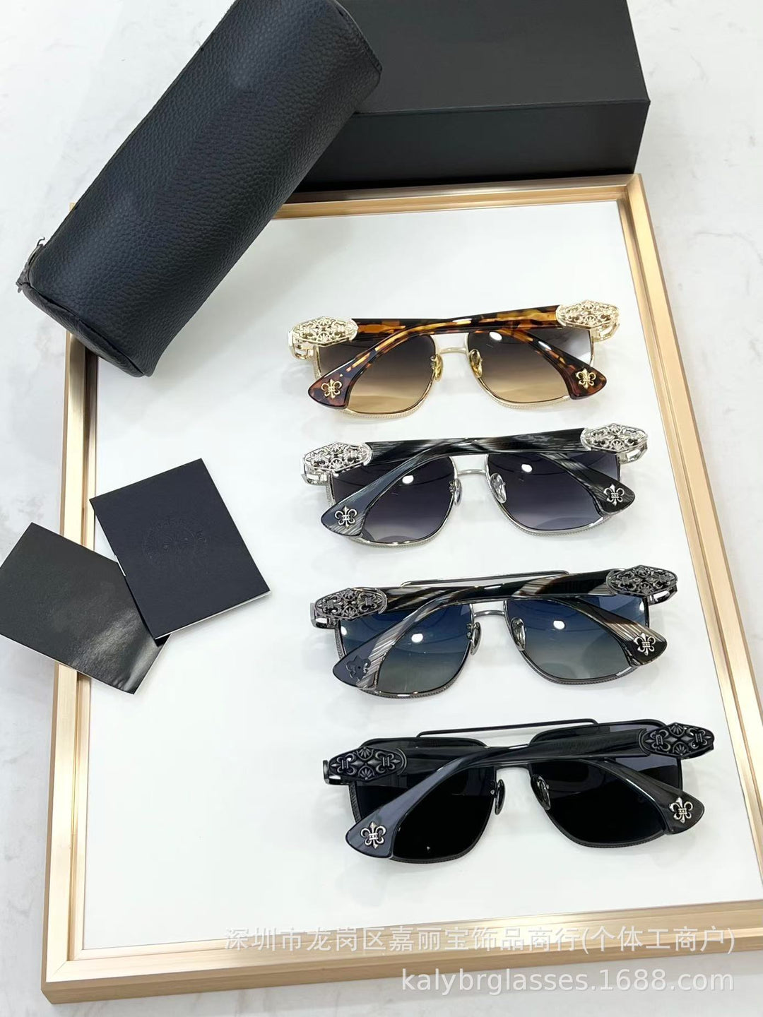 Chrome Hearts Heavy Industry Metal Luxury Sunglasses