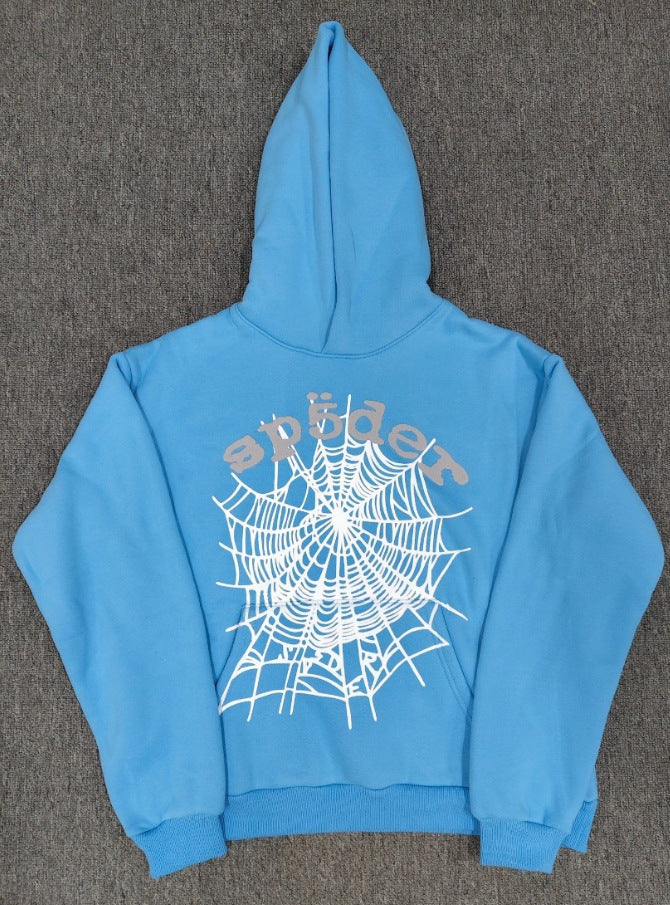 Sp5der Foam Print Spider Thick Fleece Hoodie