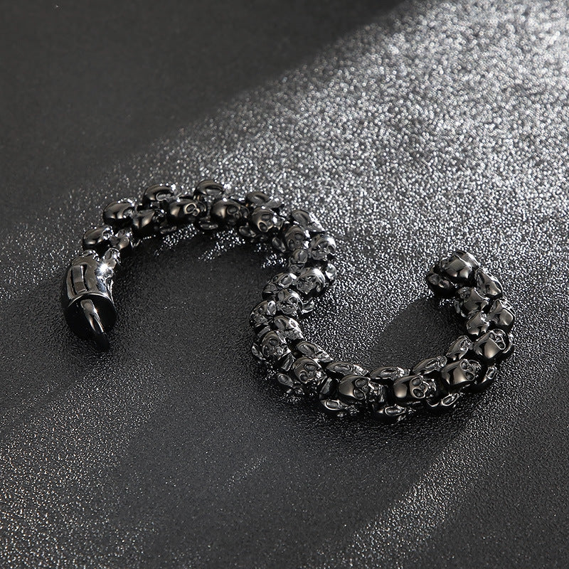 Retro Skull Personalized Stainless Steel Bracelet
