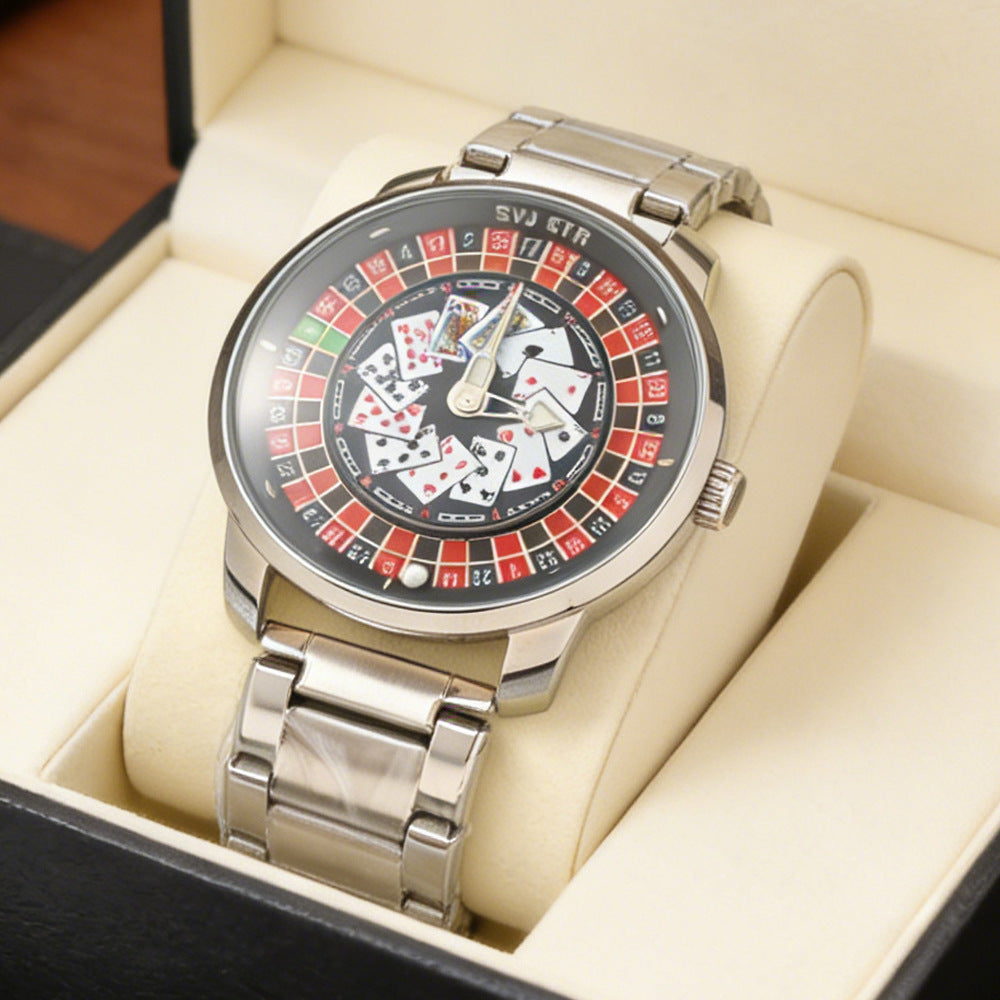 Rotary wheel quartz watch