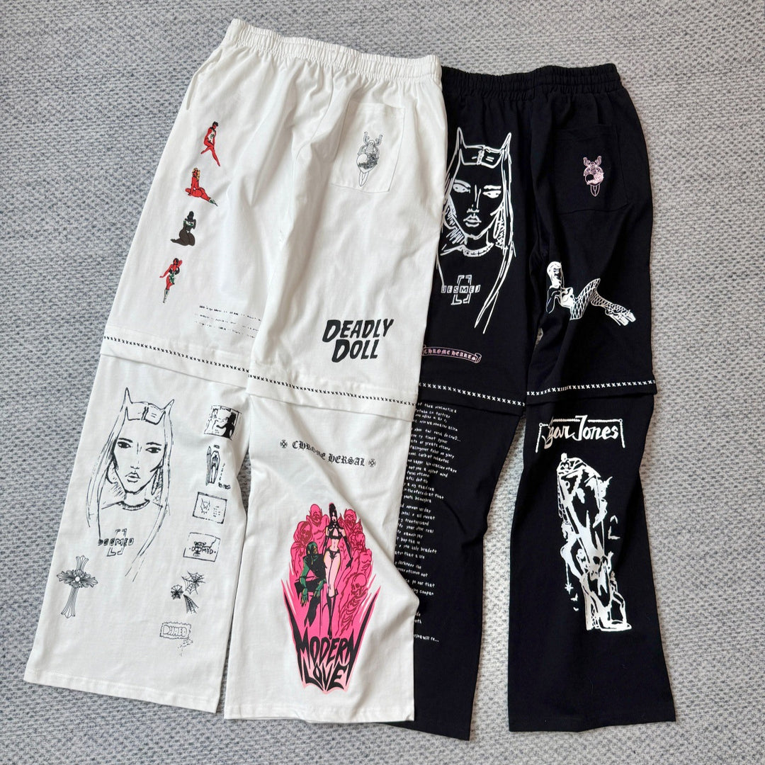 Chrome Hearts straight-leg casual pants for women