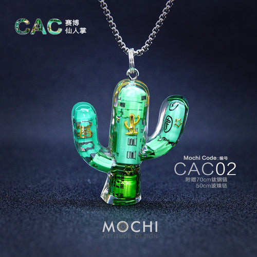 Original Cactus Necklace Delicate Cyberpunk Clavicle Chain