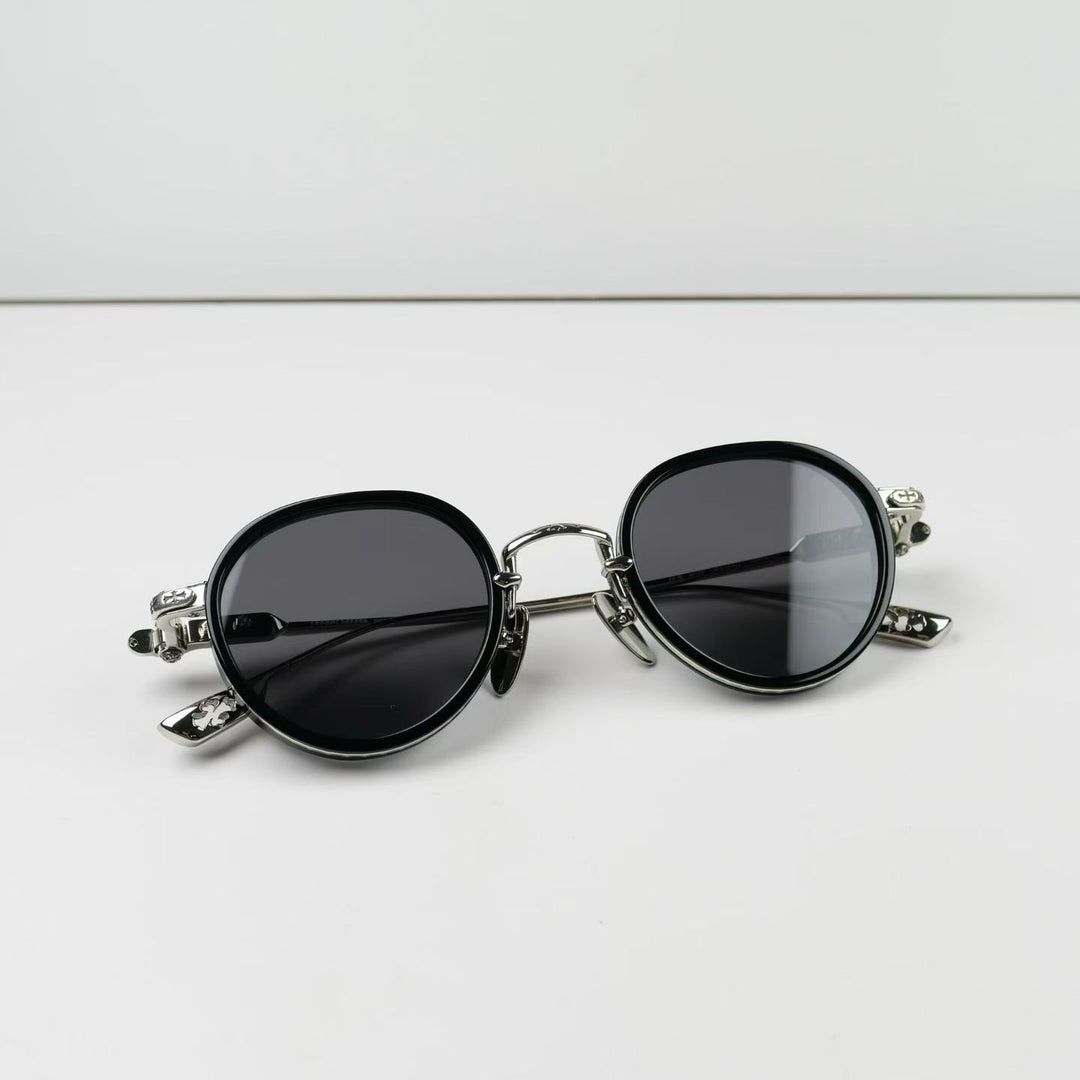 Chrome Hearts Cross-Carved Sunglasses