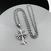 ch chrome hearts cross pendant hip hop necklace