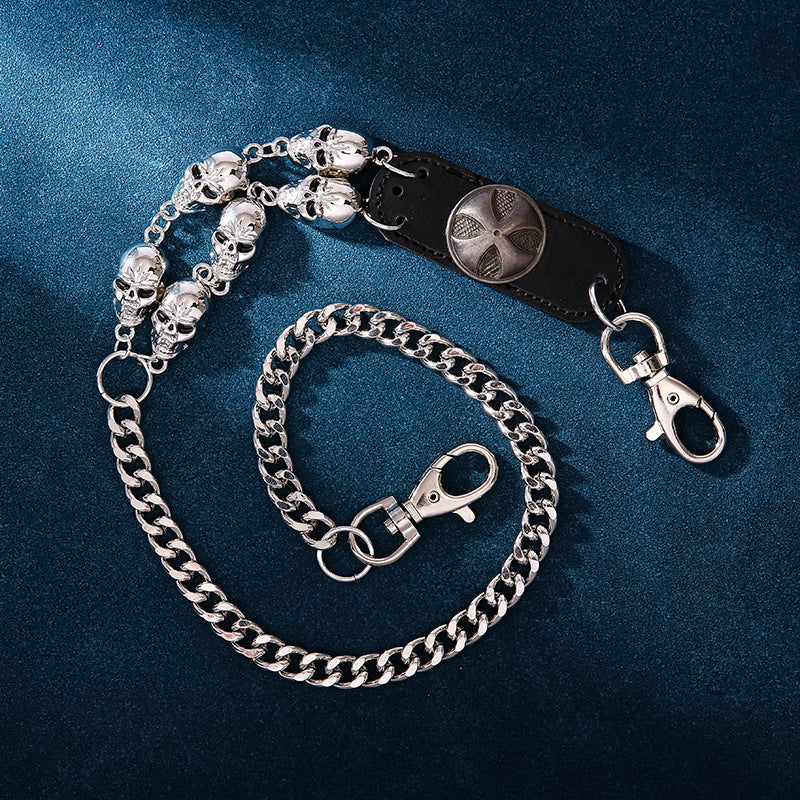 Punk Ghost Head Disco Street Style Waist Chain/Pants Chain