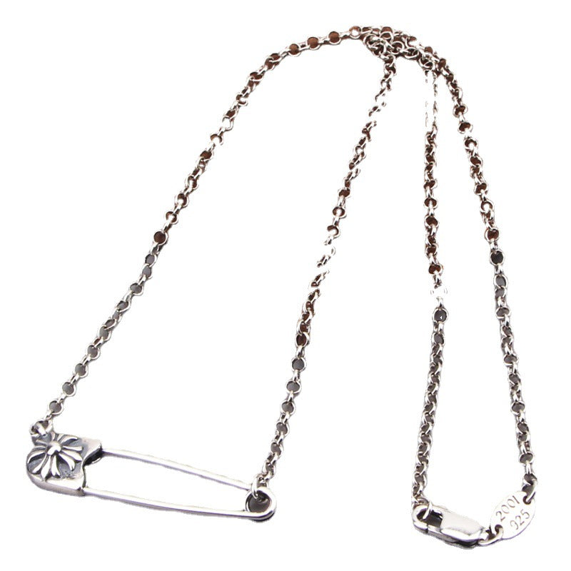 chrome hearts cross pin necklace