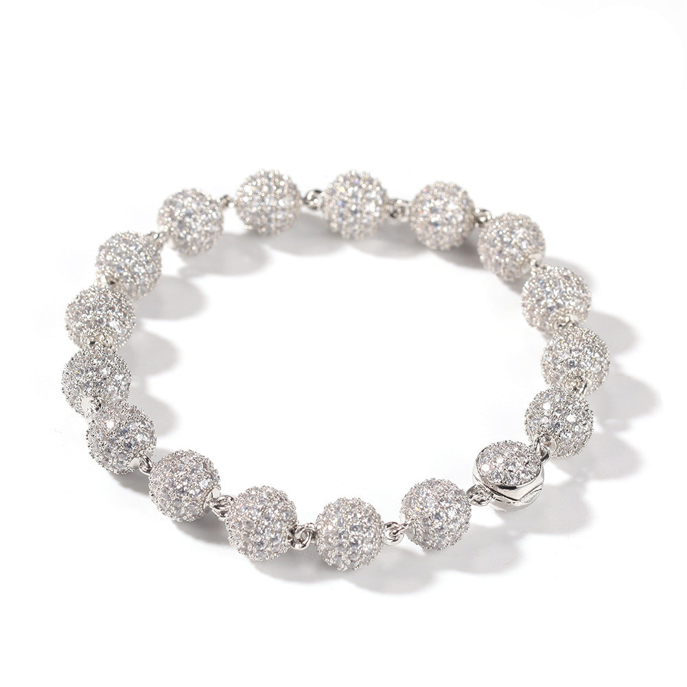 Hip-hop Micro-set zircon bead bracelet