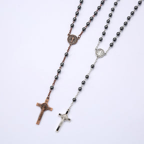 Hematite Cross Necklace