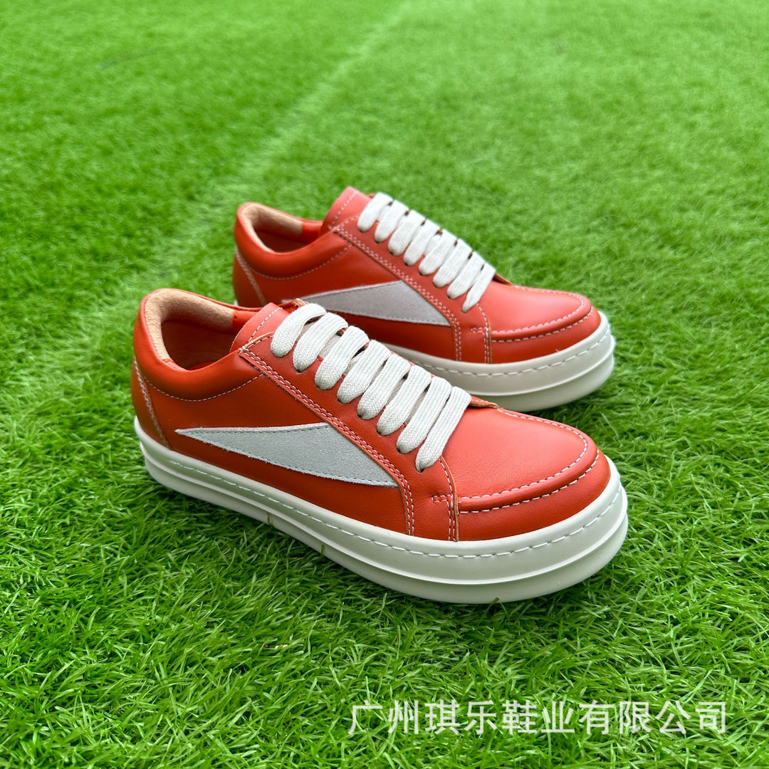 Little Triangle Genuine Leather Casual Skate Shoes