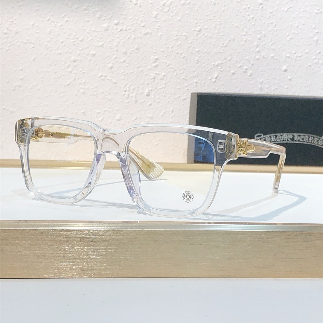 Chrome Hearts Sword Motif Simple Bold Frame Eyeglasses