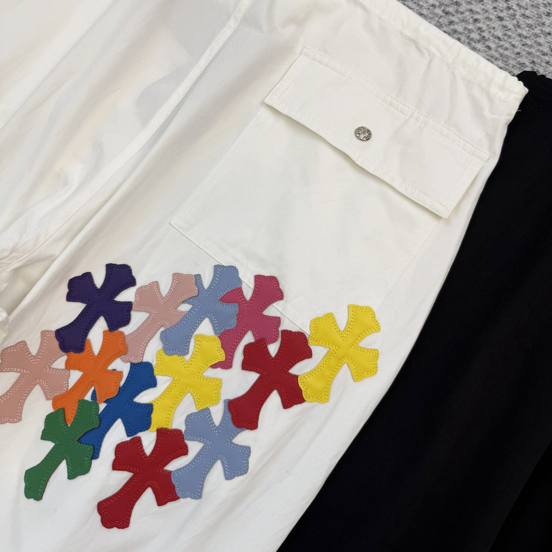 Chrome Hearts Retro Wide-Leg Casual Pants